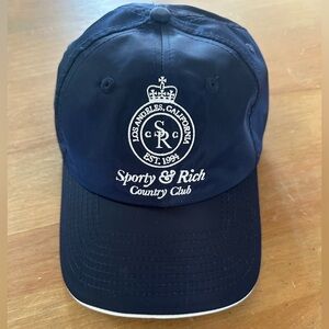 Sporty & Rich Navy Cap with Logo